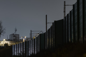 Fence from the track in Warsaw.