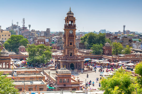 Clock Tower In Jodhpur, India