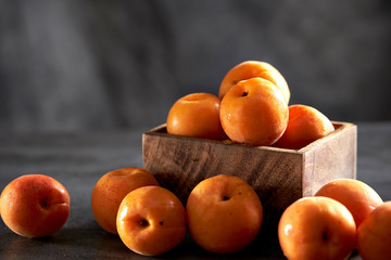 Fresh apricots