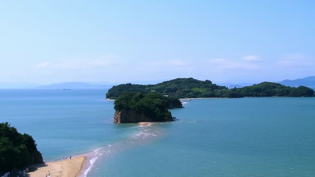 小豆島　エンジェルロード　タイムラプス