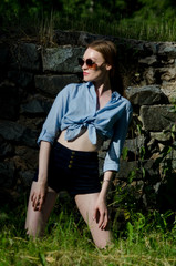 beautiful girl in the Park