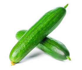 Cucumber isolated on white background
