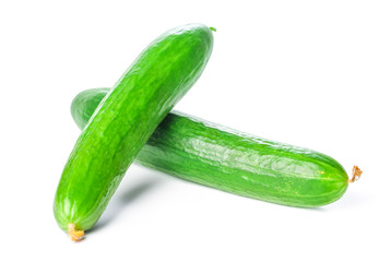 Cucumber isolated on white background