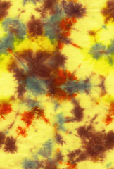 Naklejka na ściany i meble Abstract seamless tie-dye hand painted fabric background with irregular floral spots