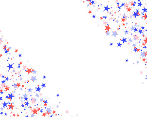 July 4th pattern made of stars