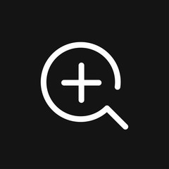 Fototapeta premium Zoom icon vector sign symbol for design