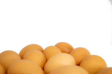 eggs isolated on white background