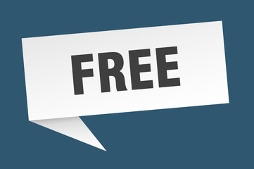 free 3d speech bubble sign