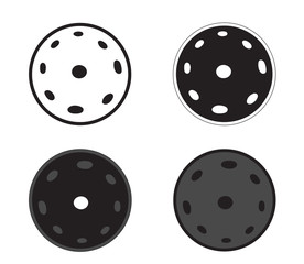 Fototapeta premium Hang drum, handpan, musical instrument on a white background. A collection of icons. Vector illustration. 