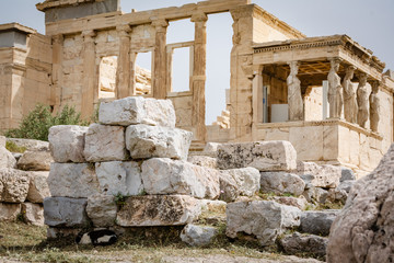 Fototapeta na wymiar Temples ruins of Ancient Greece civilization