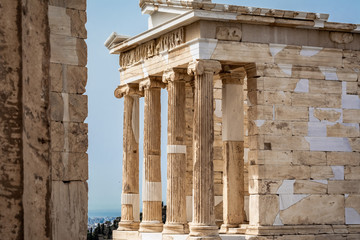 Temples ruins of Ancient Greece civilization