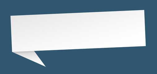 blank 3d speech bubble sign