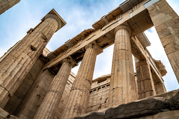 Temples ruins of Ancient Greece civilization
