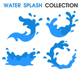 Obraz premium Water Splash icon Simple cartoon style.
