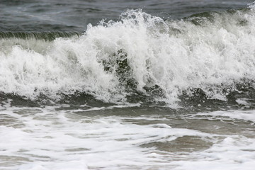 高速シャッターで撮った海の波の形
