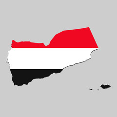 Obraz premium Map with national flag. Vector Illustration
