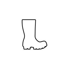 flat icon of a boot. vector illustration