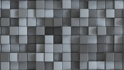 Background 3d cubes greyscale