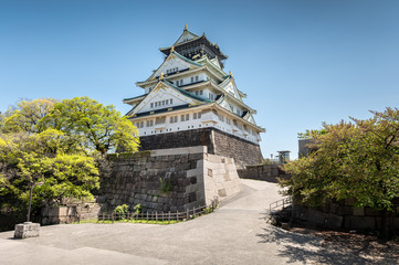 Osaka castle, most visited place in Osaka, Japan