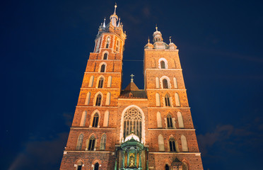 St. Mary's Basilica. Krakow, Poland.