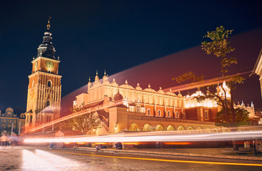 Fototapeta na wymiar Town Hall Tower. Krakow, Poland.