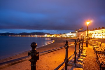 Night at the boulevard, Llandudno, Wales, United Kingdom