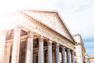 Naklejka premium Pantheon - former roman church in Rome, Italy