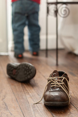 shoes on the floor Bokeh