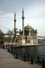 Fototapeta na wymiar Historical Bosphorus, coasts, historical streets and mosques