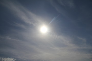 Солнце за облаками