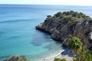Obraz premium a small bay with beach in southern spain