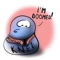 Scared knee and meniscal tear