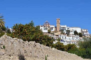 Fototapeta premium a small spanish town in summer