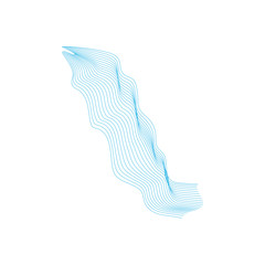 Vector illustration of waterfall cascade