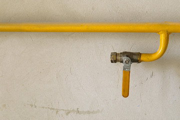 gas inlet to the house, gas tap, safety in the house