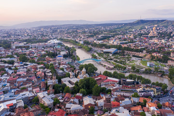 Aerial view of Tbilisi. Georgia