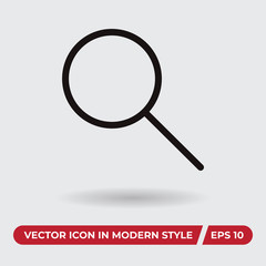 Zoom vector icon in modern style for web site and mobile app