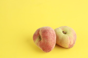Paraguayan peach on colorful background