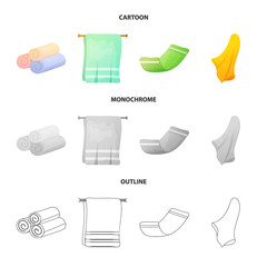 Vector illustration of soft and clean icon. Collection of soft and household stock symbol for web.