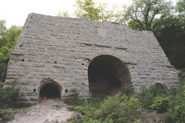 The G.A. Carlson Lime Kiln, in Red Wing Minnesota, in the Barn Bluff hiking area