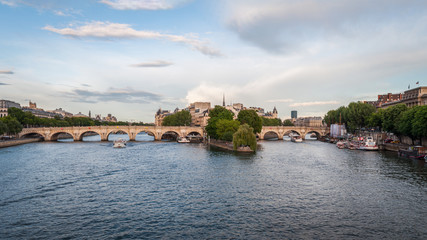 Obraz premium Panorama of the beautiful Pont Neuf in Paris