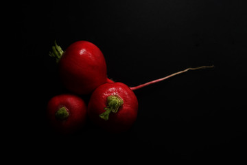 cherry tomatoes on white background