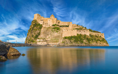 Aragonese Castle or Castello Aragonese, Ischia Island, Italy.