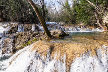 Kursunlu Waterfalls in Antalya, Turkey. Kursunlu selalesi