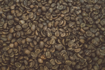 Raw Whole Coffee Beans
