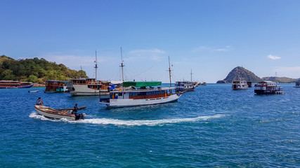 Fototapeta na wymiar Harbour of Labuan Bajo on Flores