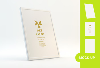 Frame mockup. Vector illustration for picture, painting, poster,  certificate, diploma or photo.