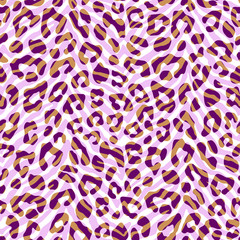 Abstracted animal skin print. Zebra and leopard overlaid seamless pattern.