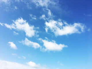 Naklejka na ściany i meble White clouds and blue sky background