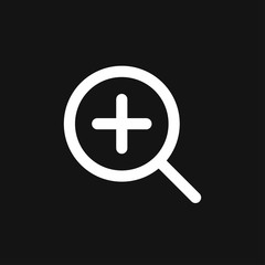 Obraz premium Zoom icon vector sign symbol for design
